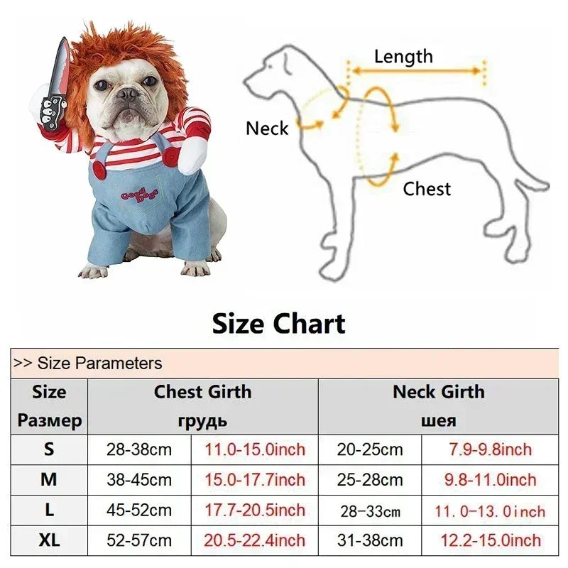 Chucky Killer Doll Pet Costume